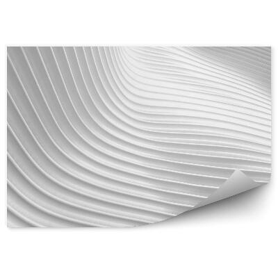 Papier peint Lignes 3d Blanches