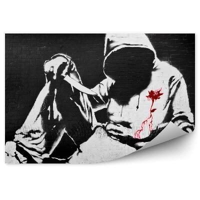 Papier peint Homme Avec Un Couteau