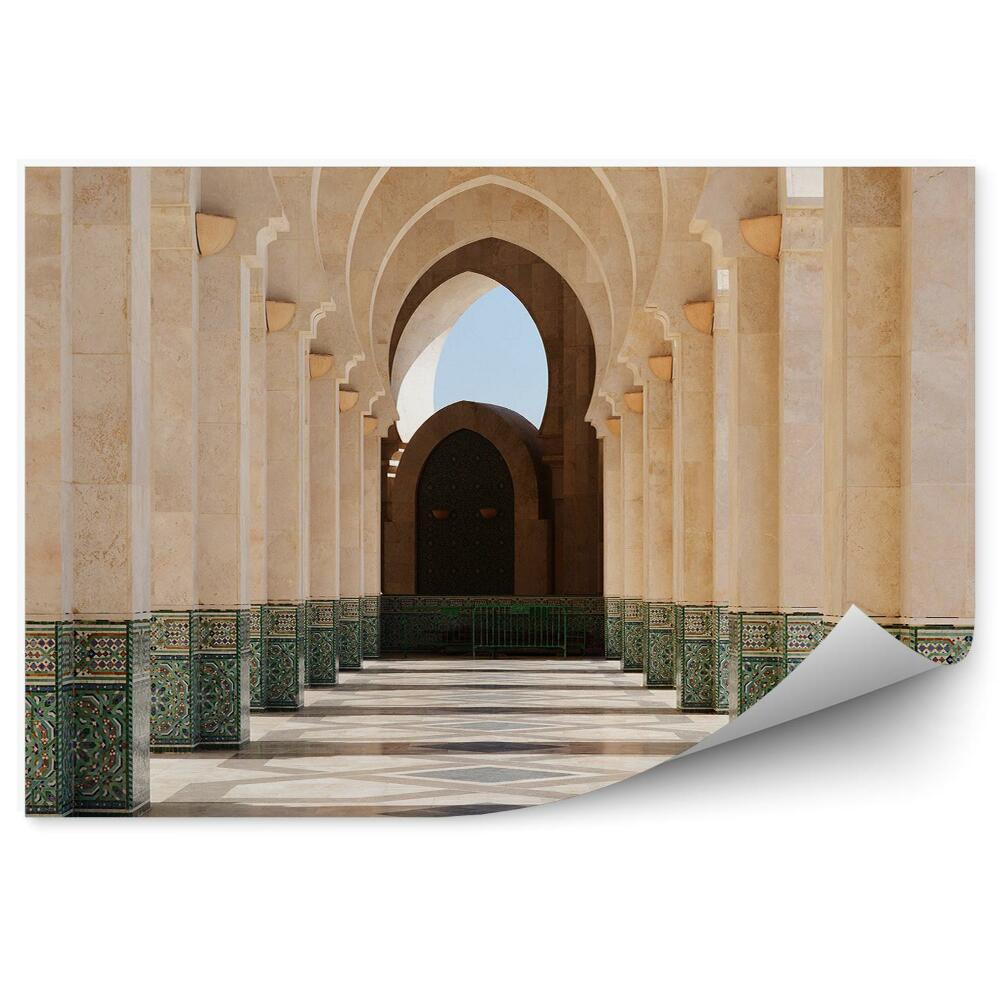 Papier peint Arcade colorée du Maroc