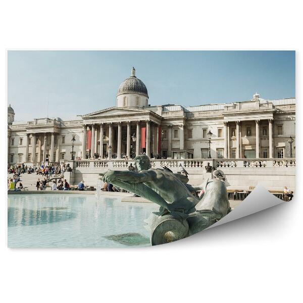 Papier peint Fontaine Trafalgar Square Ciel Londres