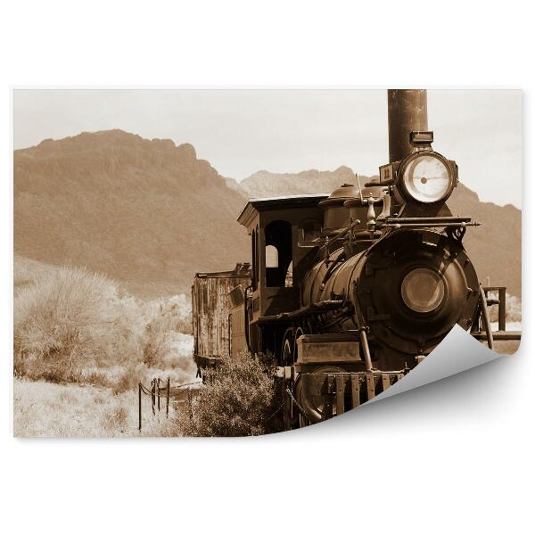 Papier peint Train antique usa collines