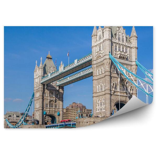 Papier peint Gros plan estival sur l'architecture d'un pont à Londres
