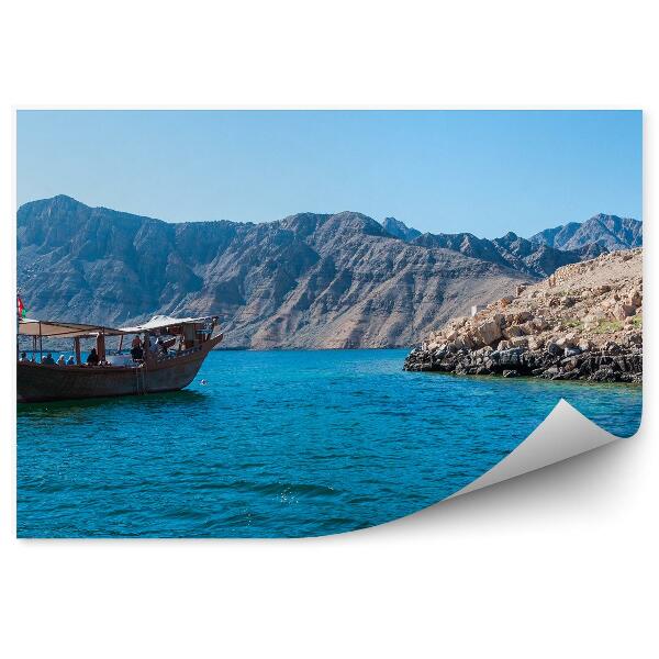 Papier peint Golfe d'Oman Bateau Peuple Île