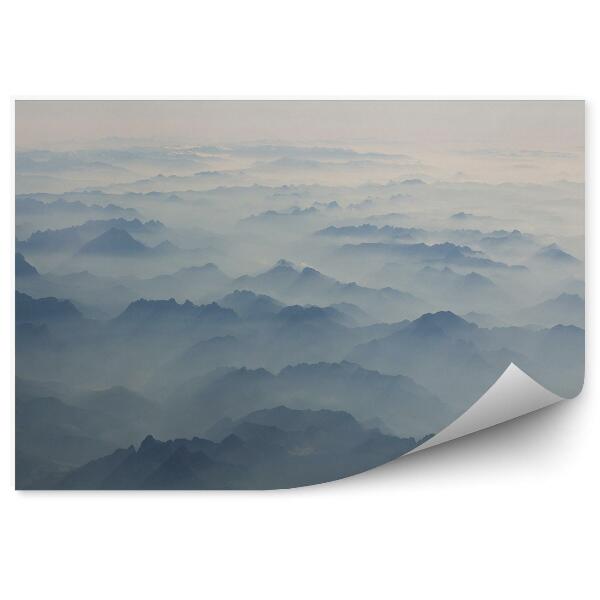 Papier peint Montagnes Brouillard Ciel