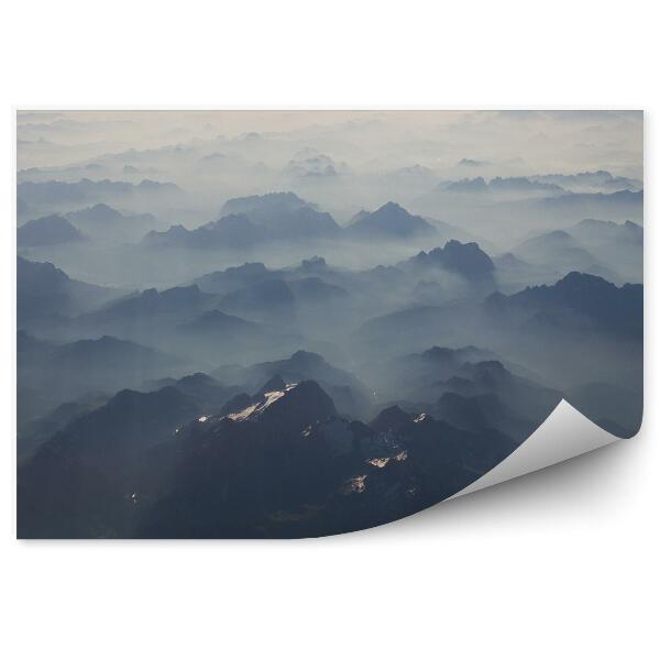 Papier peint Montagnes Ciel De Brouillard