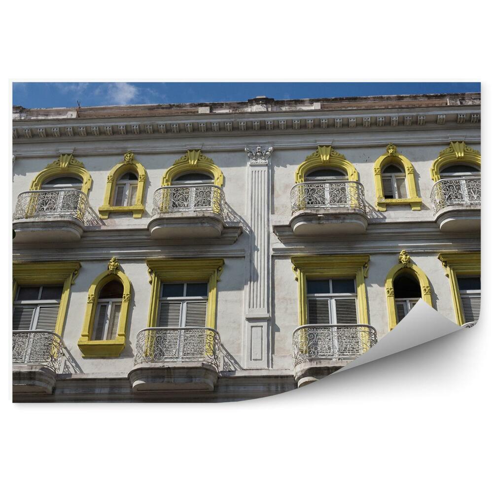 Papier peint Façade coloniale vieille architecture havanaise