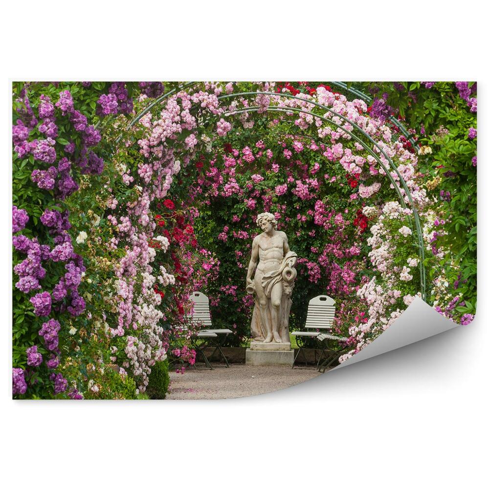 Papier peint Rose Garden Flower Arc Sculpture Nature
