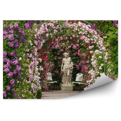Papier peint Rose Garden Flower Arc Sculpture Nature