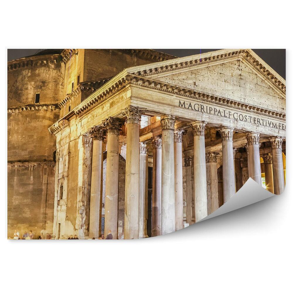 Papier peint Panthéon Rome Nuit Personnes