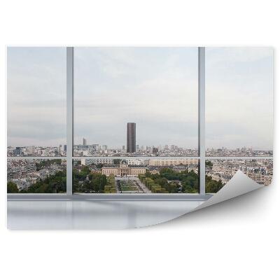 Papier peint Fenêtre donnant sur l'horizon de la ville