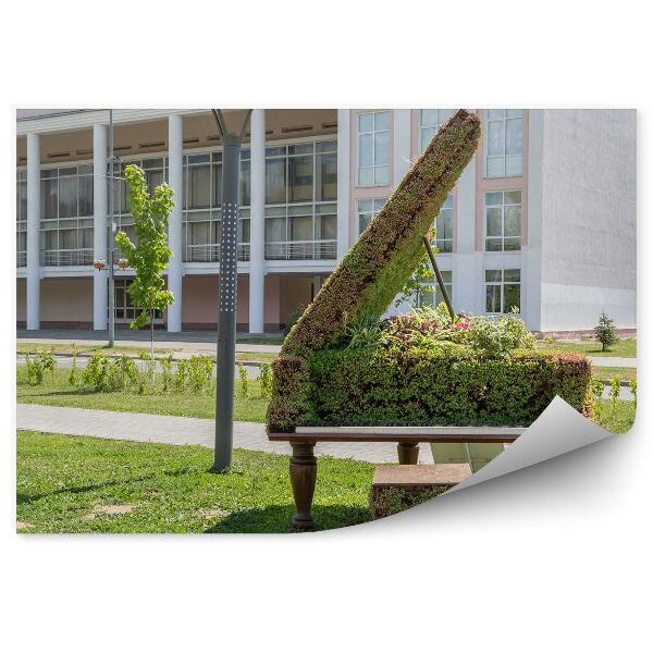 Papier peint Sculpture Vert Nature Piano