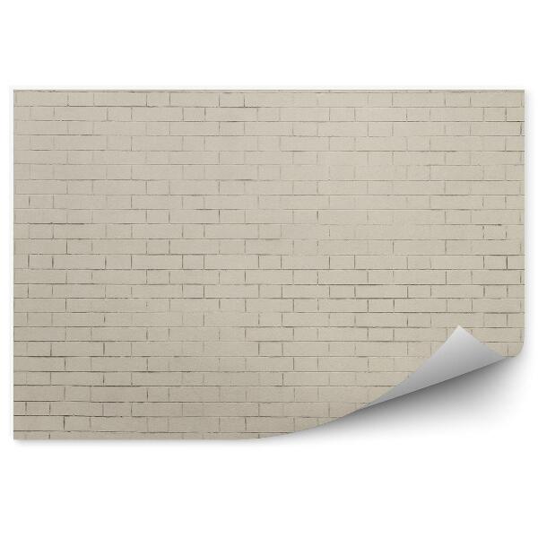 Papier peint Mur De Briques Beige