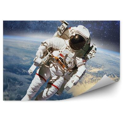 Papier peint Astronaute Espace Planète Terre Étoiles Ciel