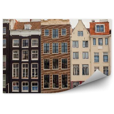 Papier peint Façade incurvée d'un bâtiment canal de Venise