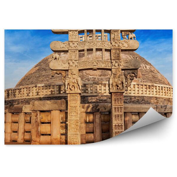 Papier peint Stupa indien architecture bouddhiste