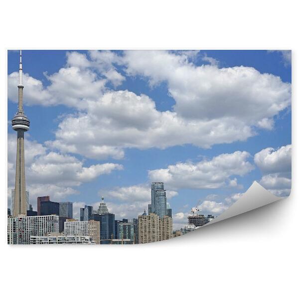 Papier peint Ville Toronto Architecture Eau Nuages