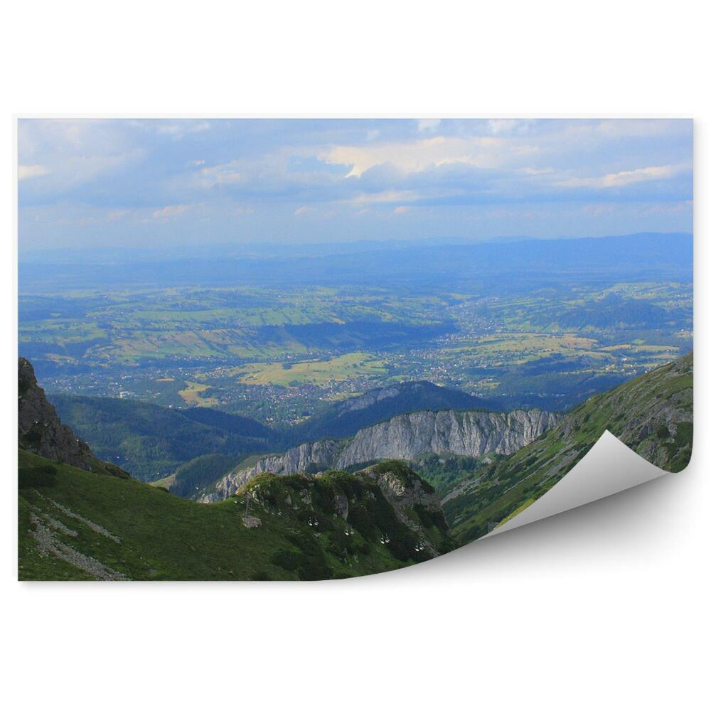 Papier peint Vue Kasprowy Wierch Tatry Ciel Nuages
