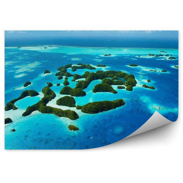 Papier peint Îles Océan Ciel Nuages