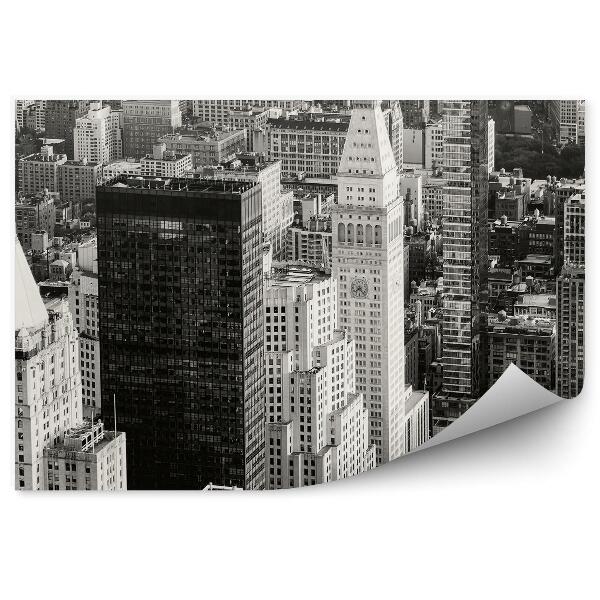 Papier peint noir et blanc ville new york architecture