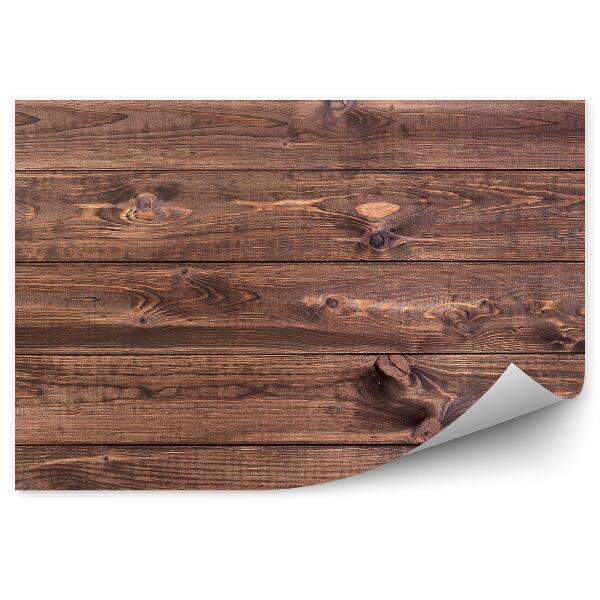 Papier peint Planches en bois foncé