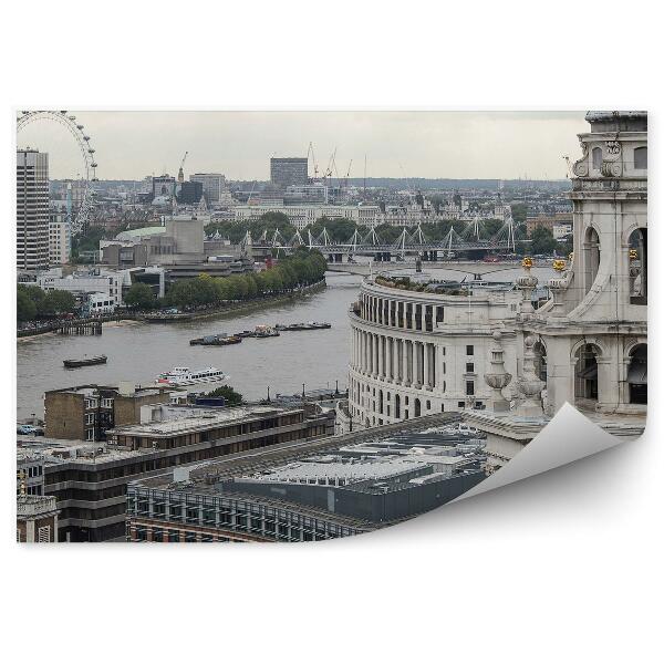 Papier peint London Bird's Eye View City Panorama