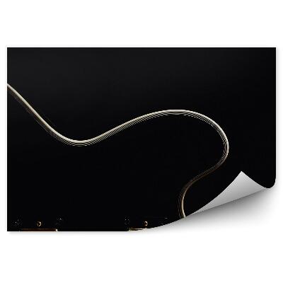 Papier peint Guitare électrique Cordes noires Musique