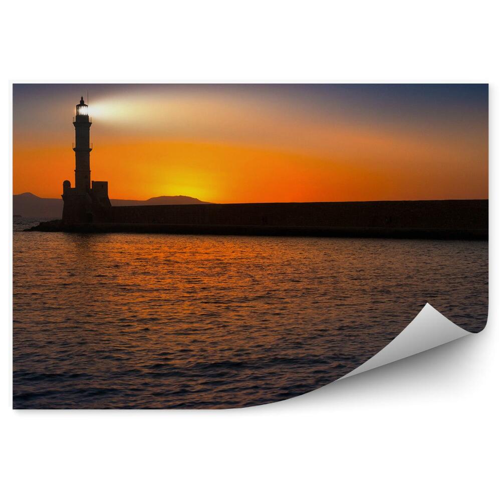 Papier peint Phare Coucher de soleil Lumière