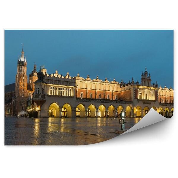 Papier peint Sukiennice Krakow Market Square Buildings (Bâtiments de la place du marché de Cracovie)