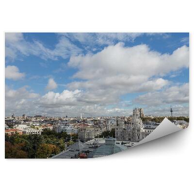 Papier peint Bâtiments Arbres Ciel Nuages Madras
