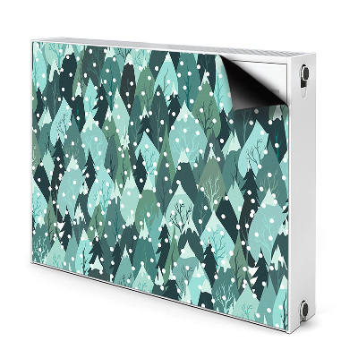 Décoration radiateur Montagnes gelées