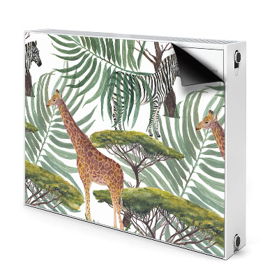 Déco cache radiateur Animaux de la savane