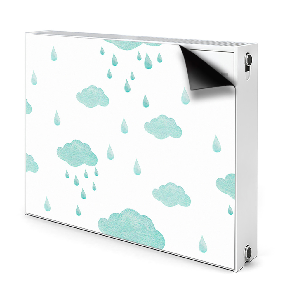 Cache radiateur aimanté Nuages de pluie