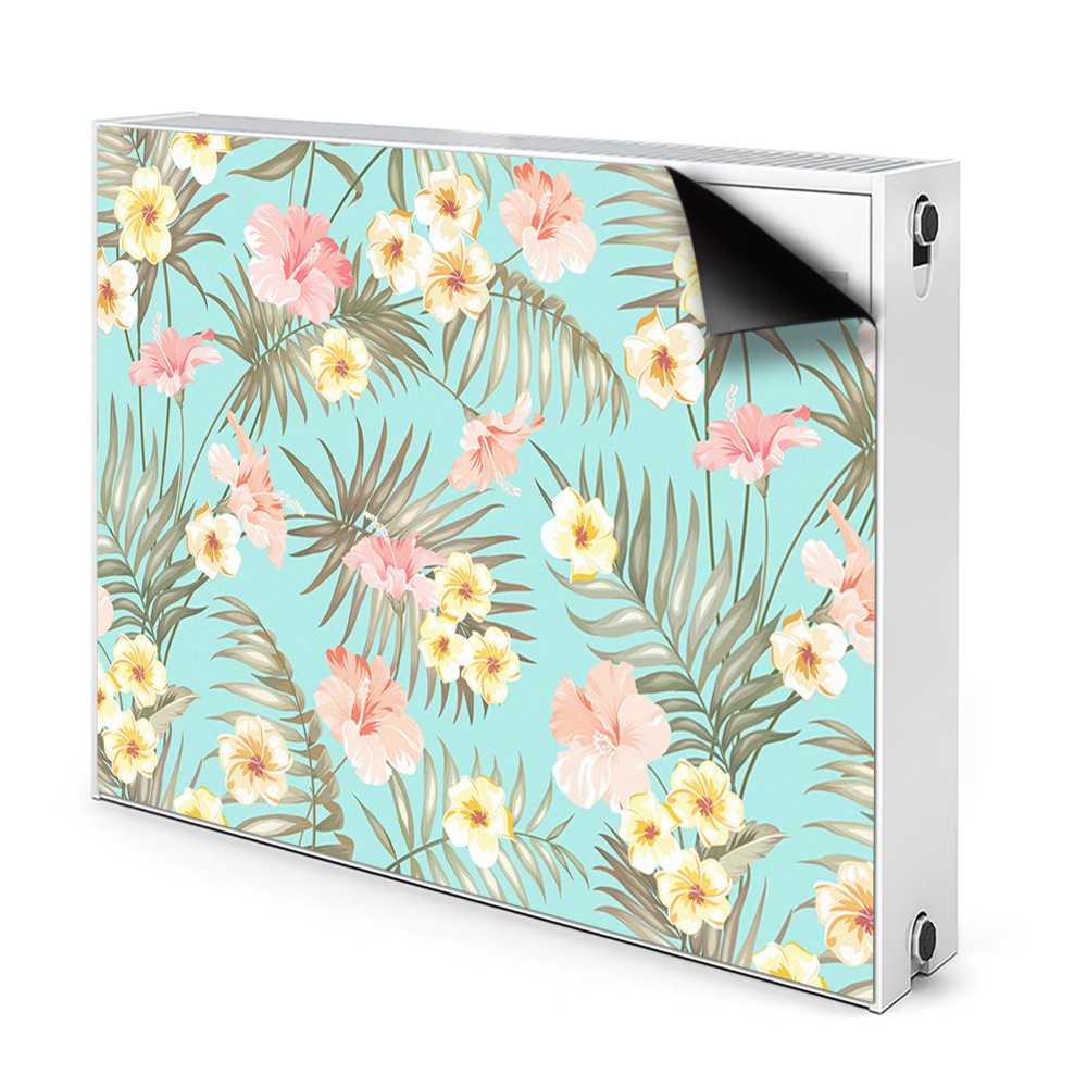 Cache radiateur aimanté Fleurs pastel