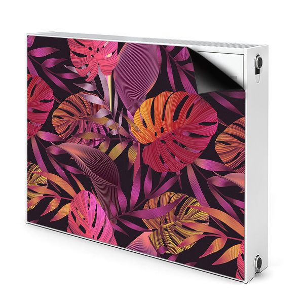 Déco cache radiateur Jungle mauve