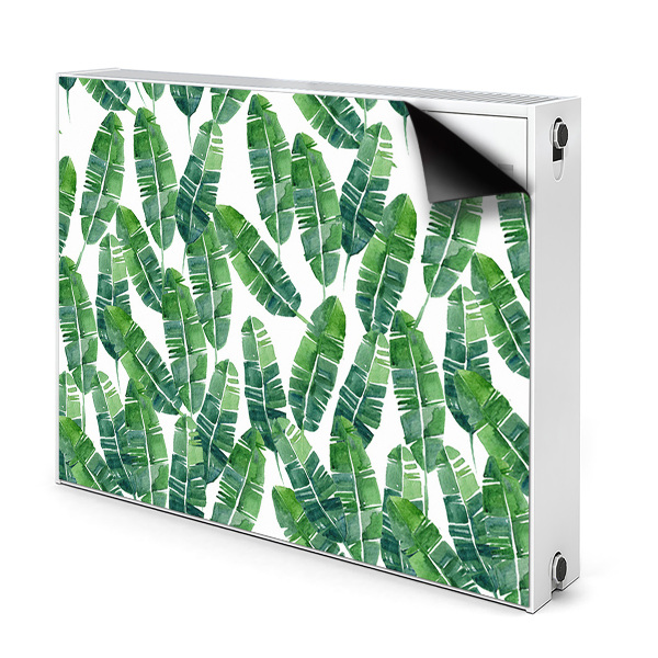 Cache radiateur déco Feuilles exotiques