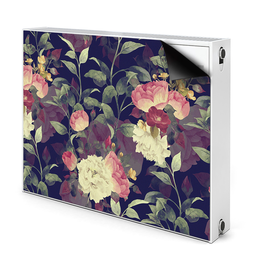 Cache radiateur aimanté Fleurs vintage