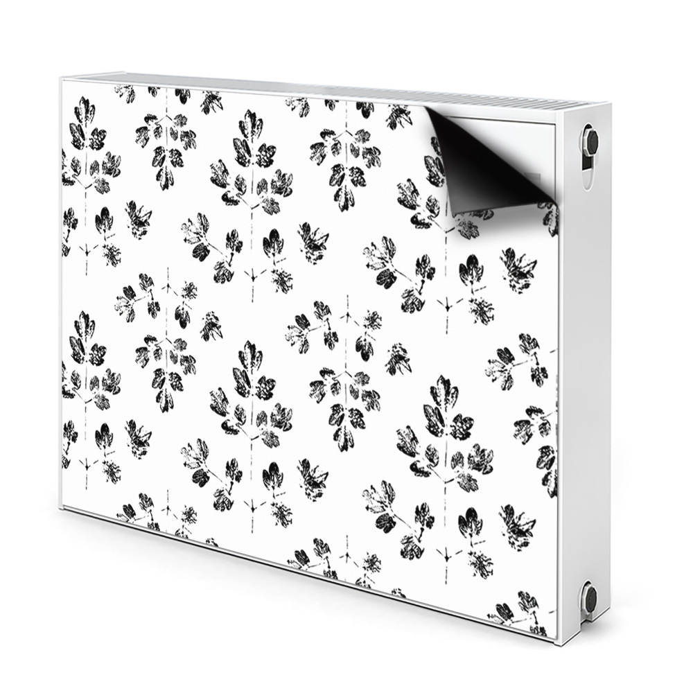Cache radiateur déco Triangles noir et blanc
