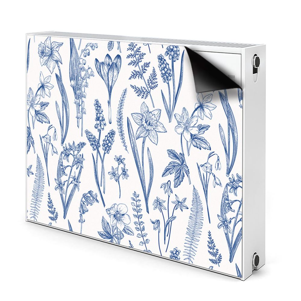 Cache radiateur aimanté Fleurs de la forêt