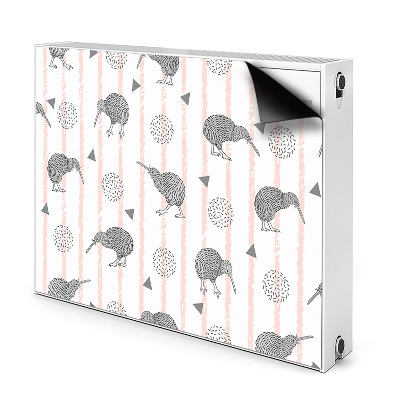 Cache radiateur aimanté Motif oiseau kiwi