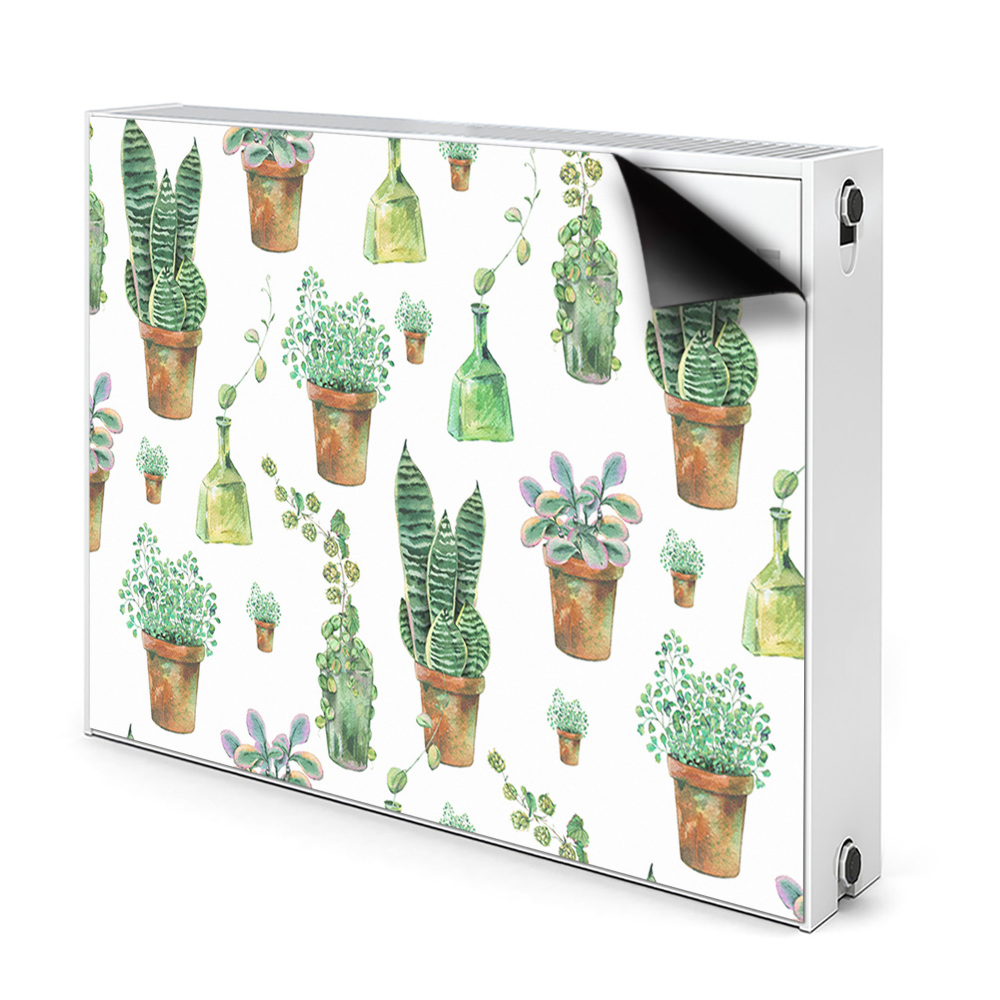 Décoration radiateur Cactus peint
