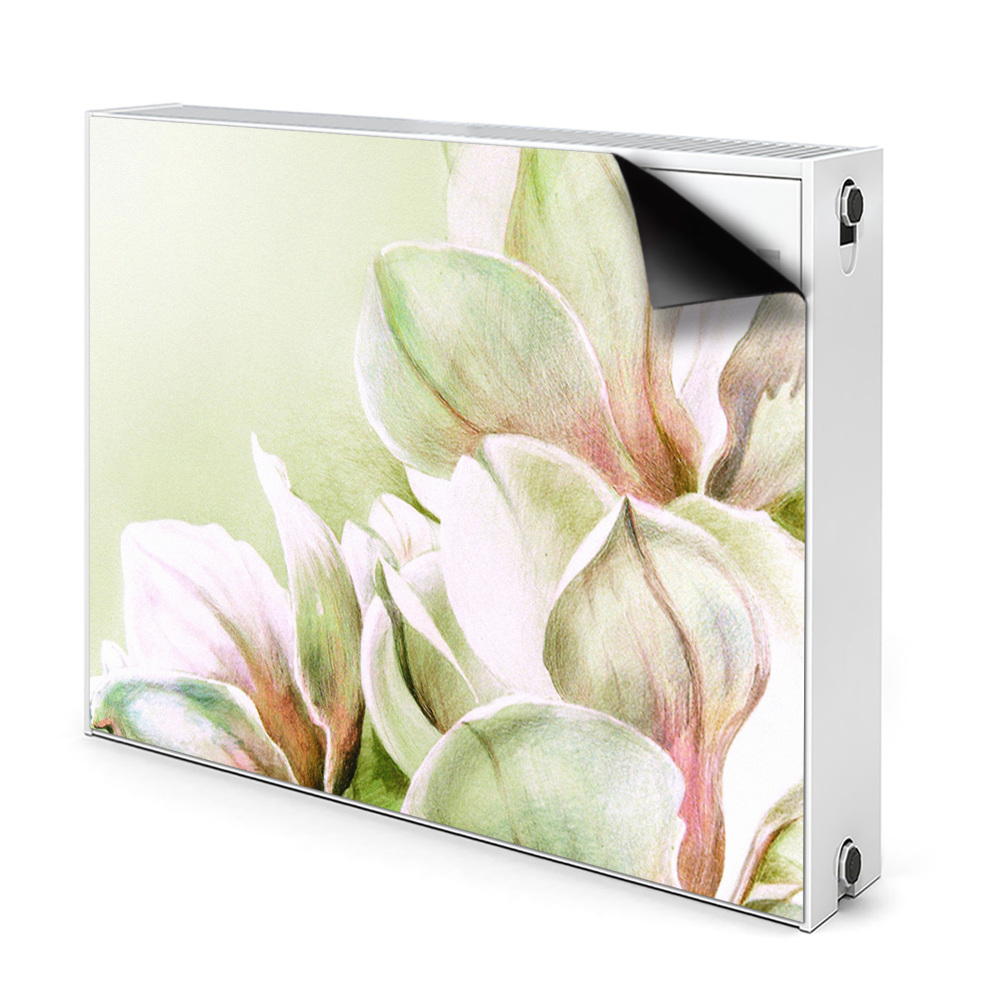 Déco cache radiateur Fleurs de magnolia