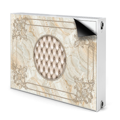 Cache radiateur déco Élégant motif de marbre