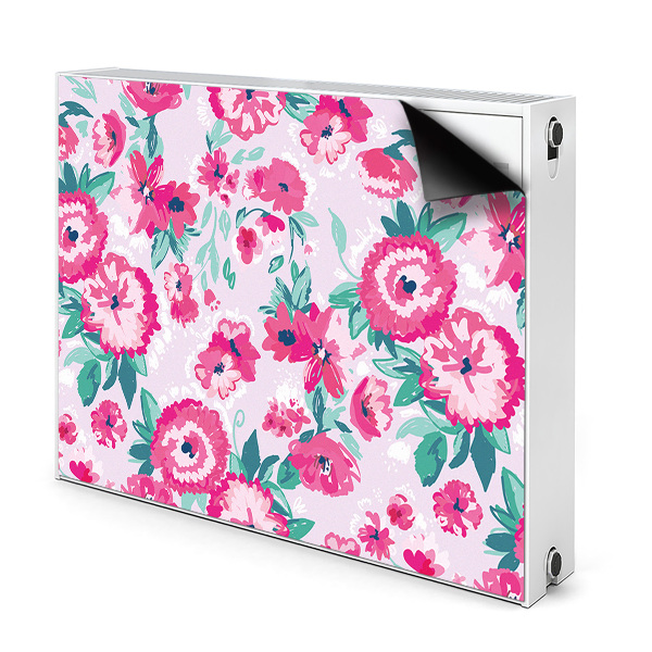 Cache radiateur aimanté Fleurs