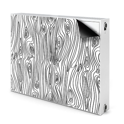 Cache radiateur aimanté Imitation du bois