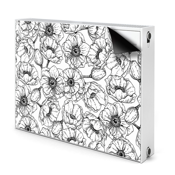 Cache radiateur aimanté Motif floral