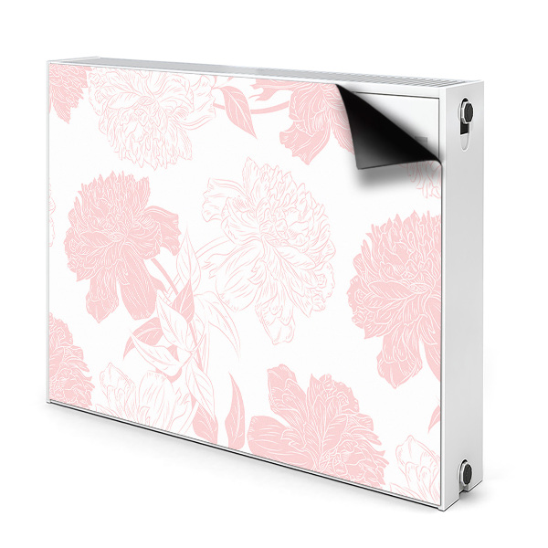 Décoration radiateur Fleurs roses