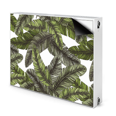 Déco cache radiateur Feuilles de la jungle