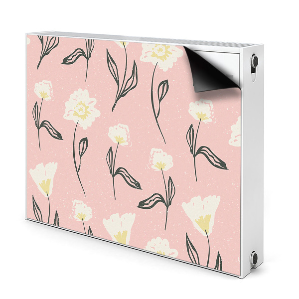 Cache radiateur aimanté Fleurs délicates