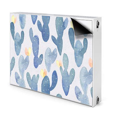 Déco cache radiateur Cactus peints