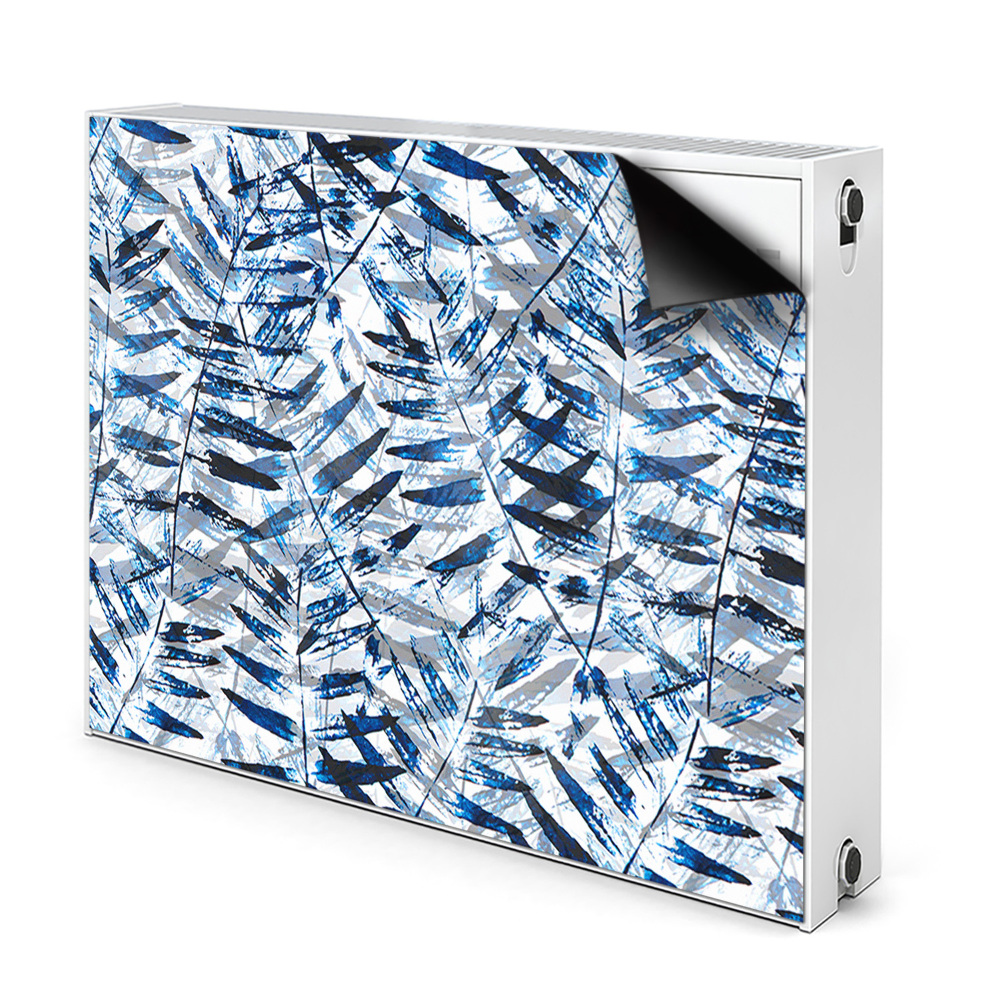 Déco cache radiateur Feuilles tropicales
